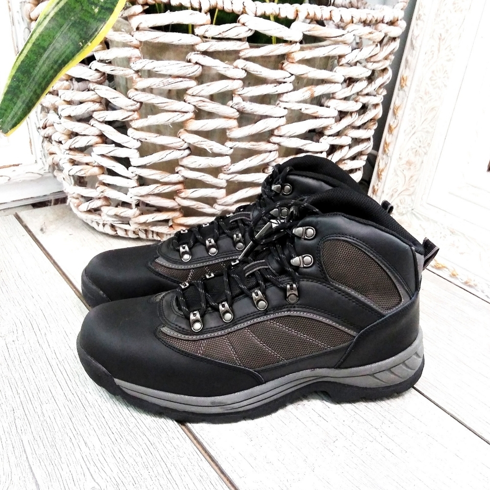 **SOLD*** MARCEL BLK/GRAY HIKING BOOTS - Picture 2 of 7